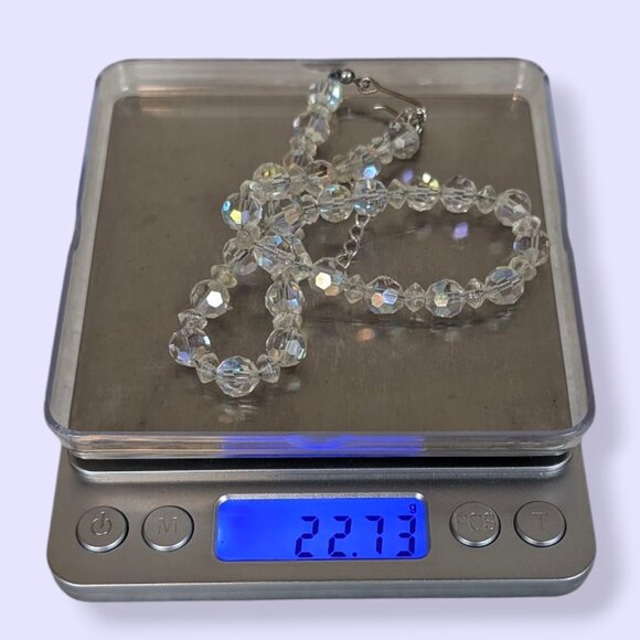 V. White AB Crystal Choker Necklace - Picture 5 of 5